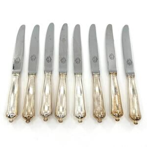 Classic Cutlery Sheffield  England Silver plated handle Stainless Steel Knives